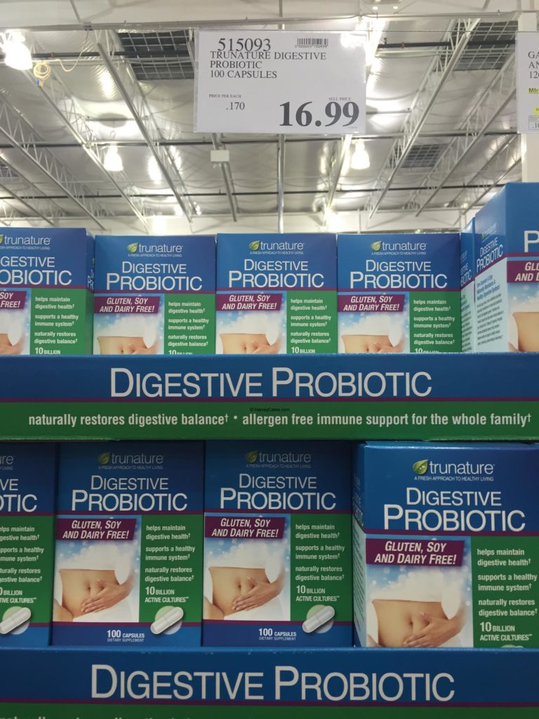TruNature Digestive Probiotic Costco Price Panel Description