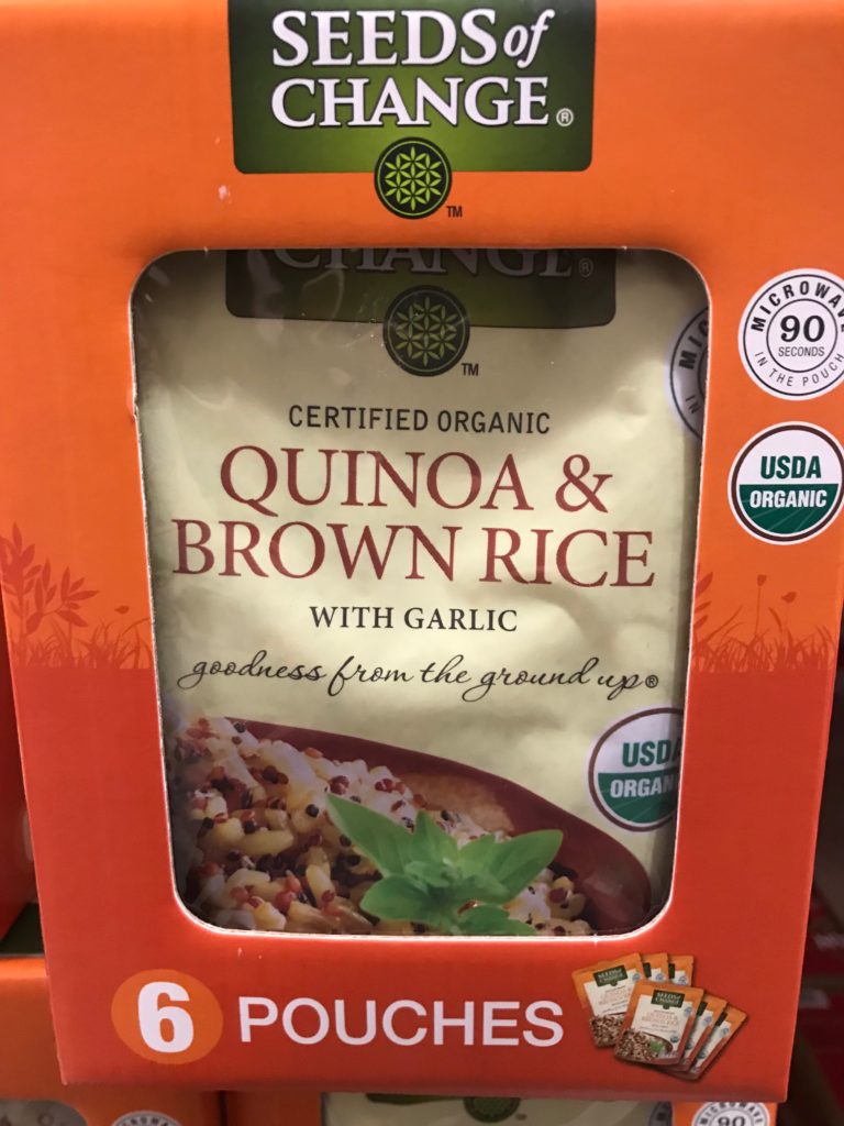 Seeds of Change Quinoa Brown Rice with Garlic Individual Pouches